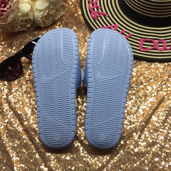 Nike Blue Sandal Slides - Picture 6 of 8